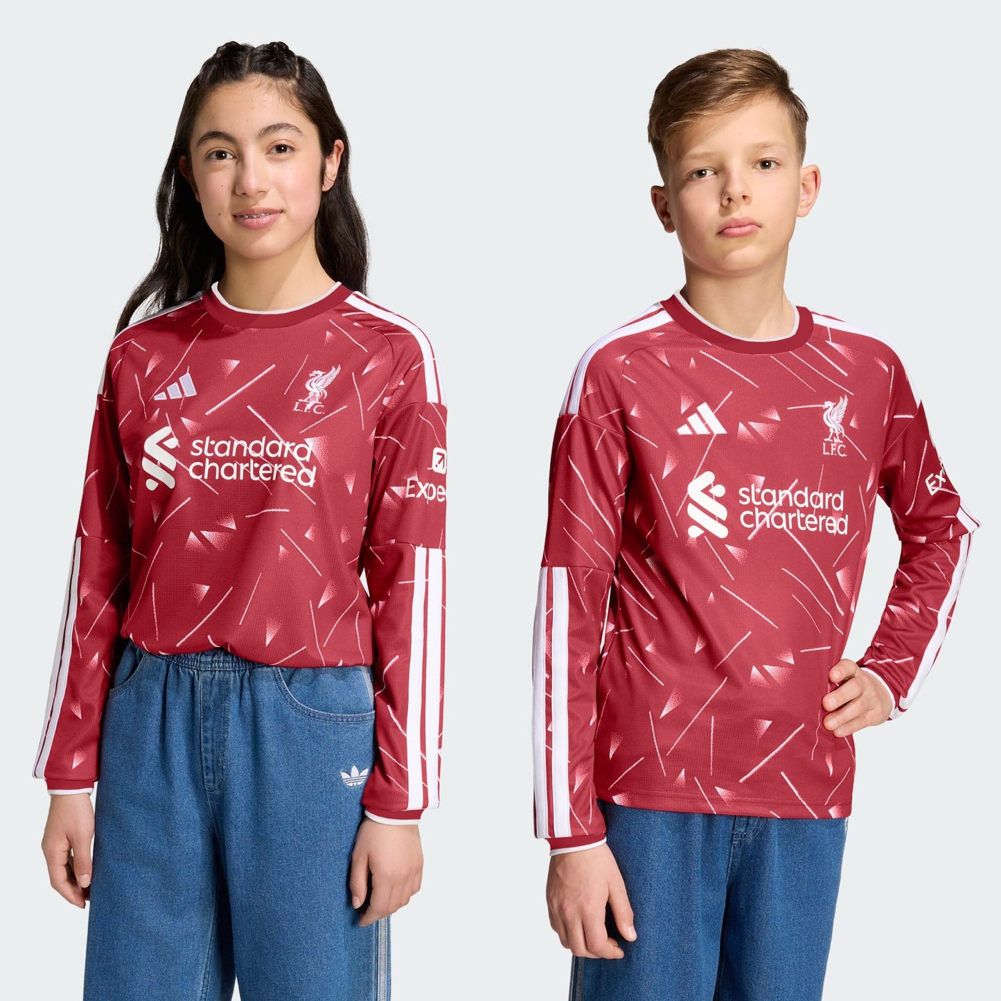 Camisa Manga Longa Infantil Adidas Liverpool 2026/27 I - imagem 3
