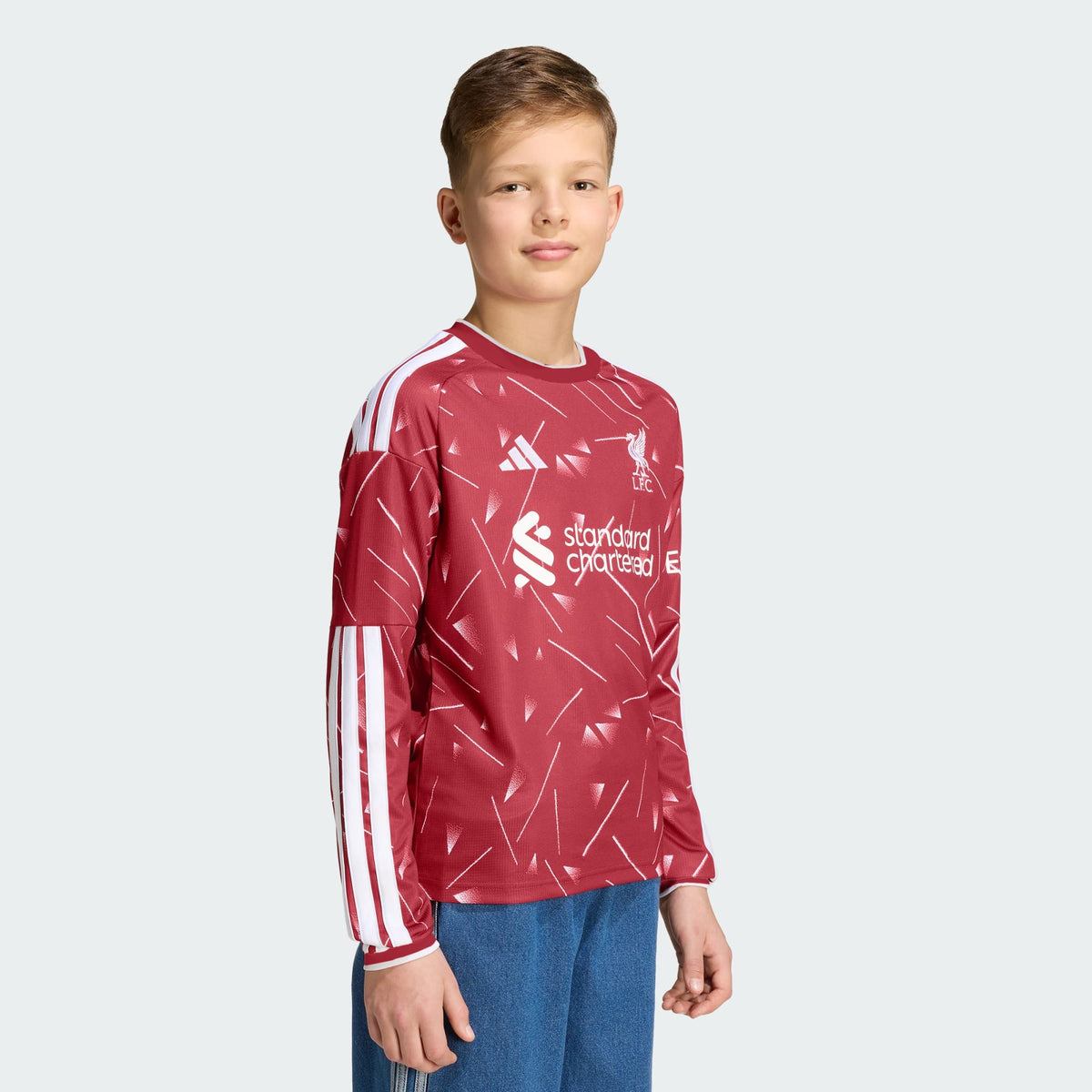 Camisa Manga Longa Infantil Adidas Liverpool 2026/27 I - imagem 5