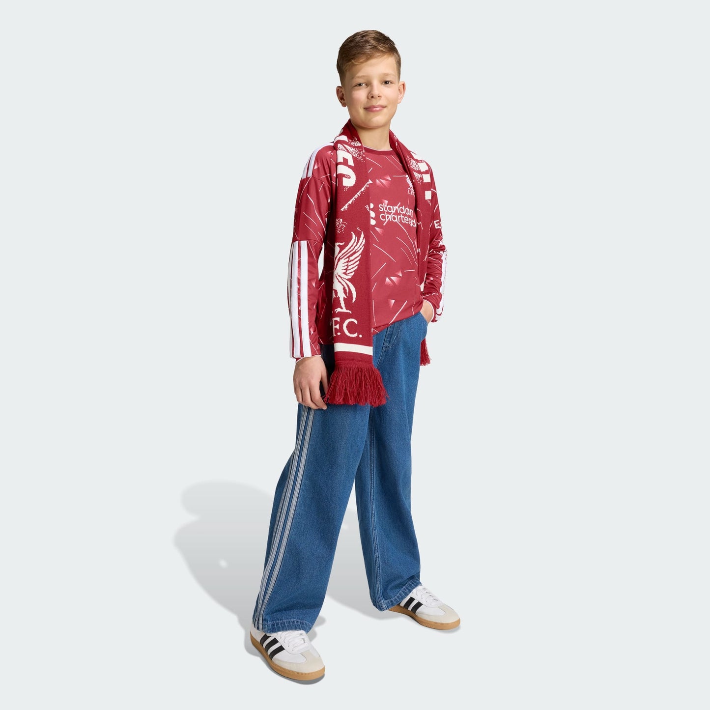 Camisa Manga Longa Infantil Adidas Liverpool 2026/27 I - imagem 7
