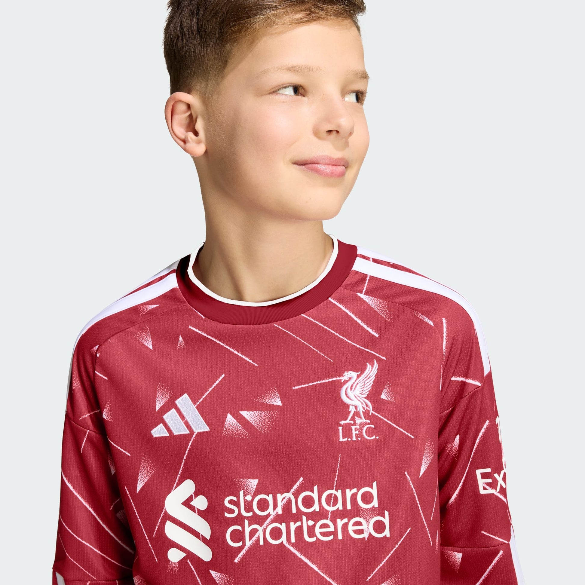 Camisa Manga Longa Infantil Adidas Liverpool 2026/27 I - imagem 8