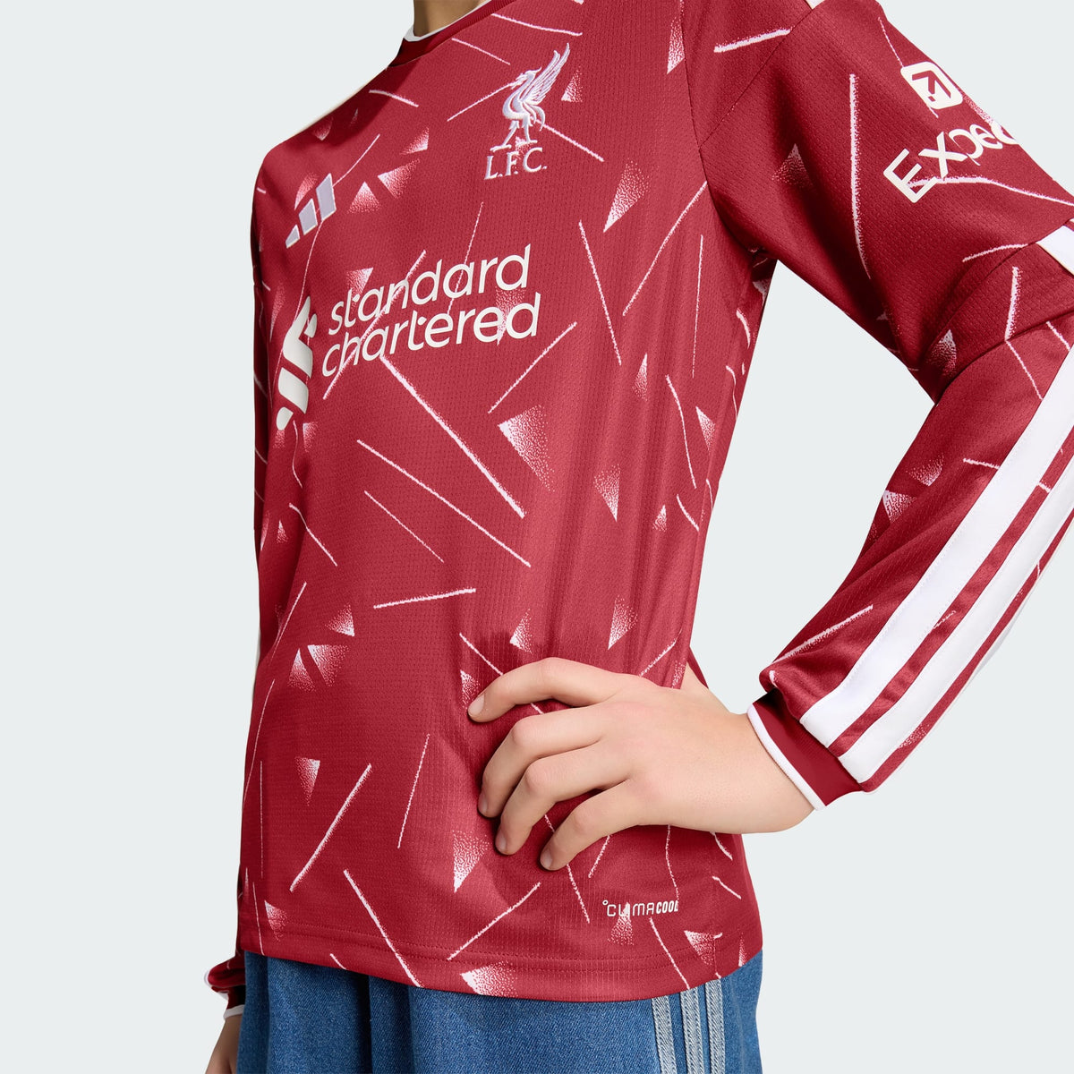 Camisa Manga Longa Infantil Adidas Liverpool 2026/27 I - imagem 9