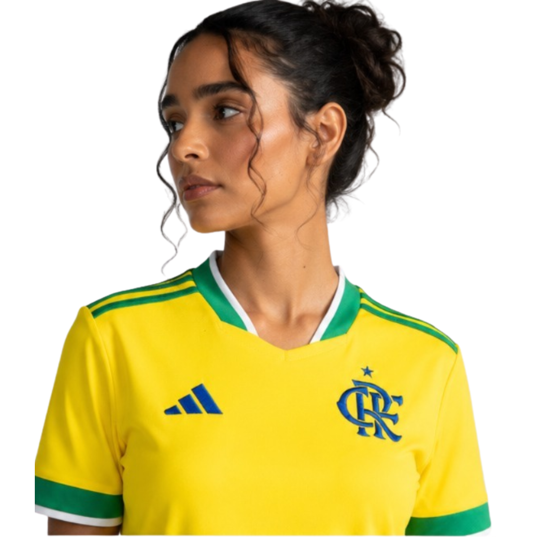 Camisa Flamengo - Brasil 26/27 Amarela - imagem 4