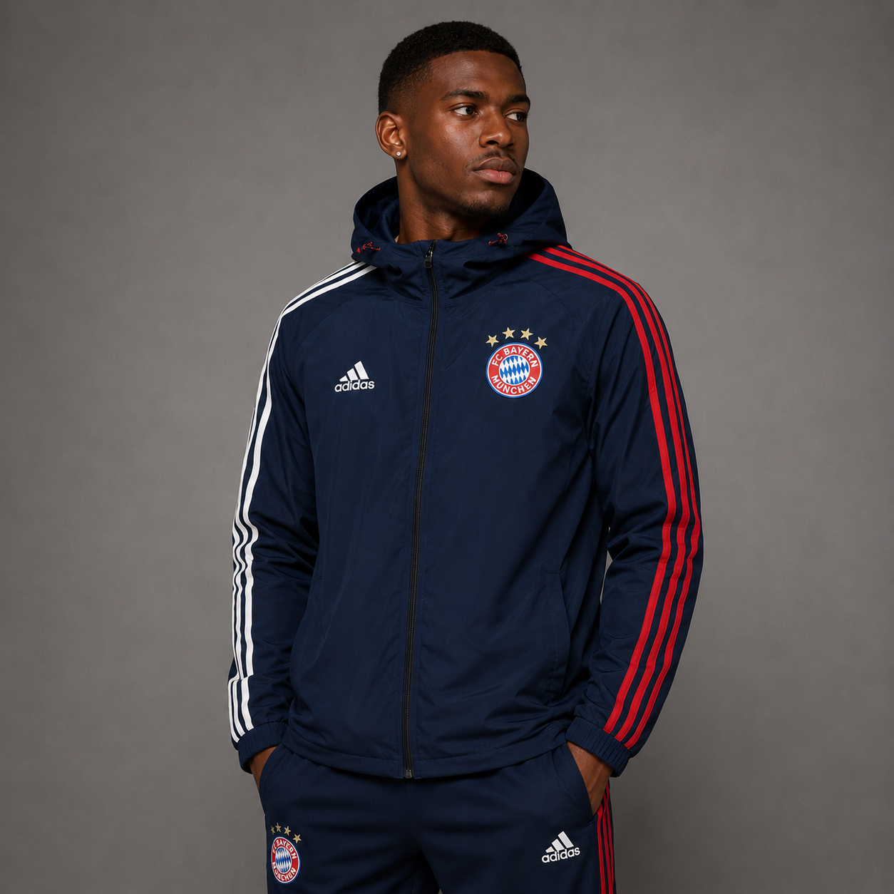 Jaqueta Corta-Vento Adidas Bayern de Munique