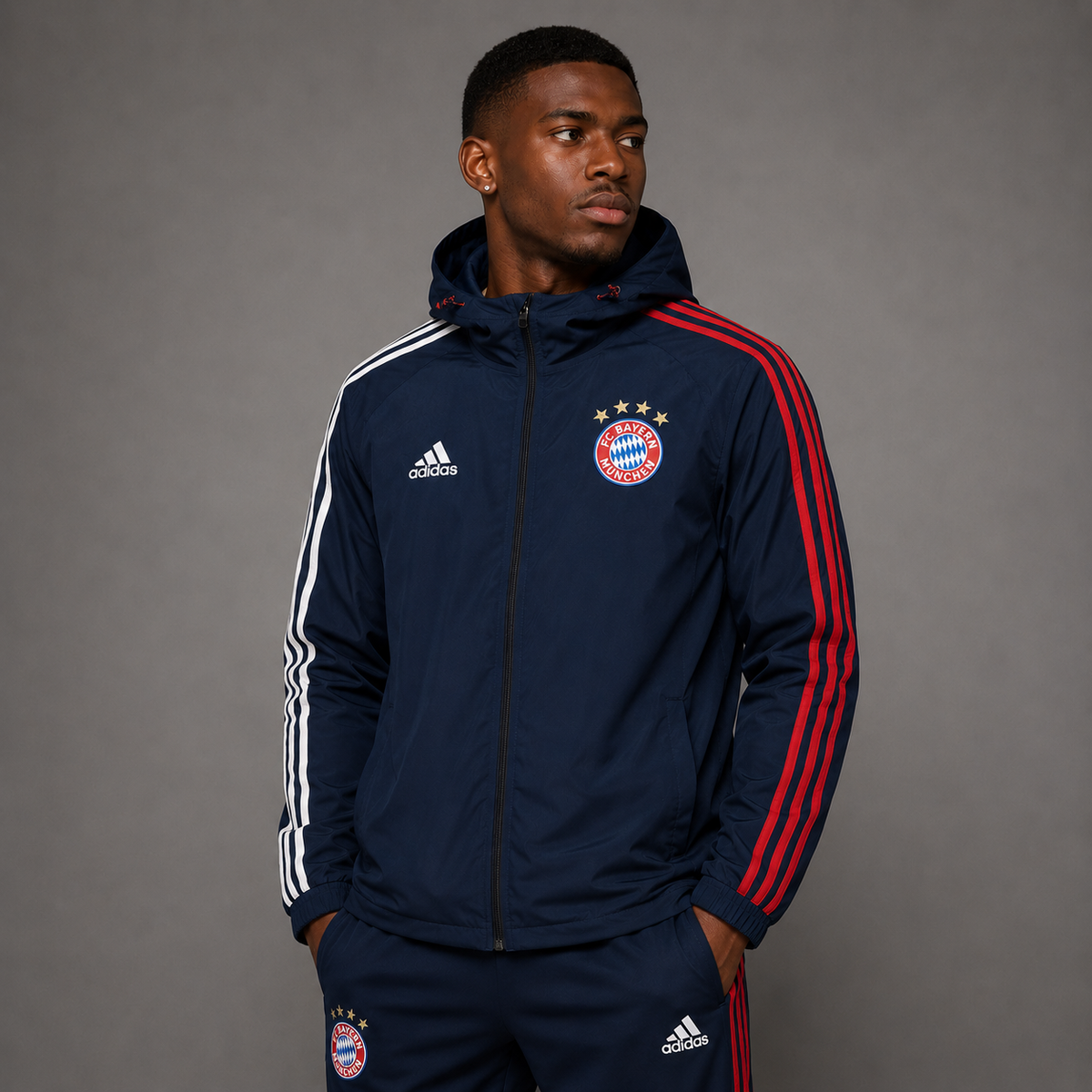 Jaqueta Corta-Vento Adidas Bayern de Munique