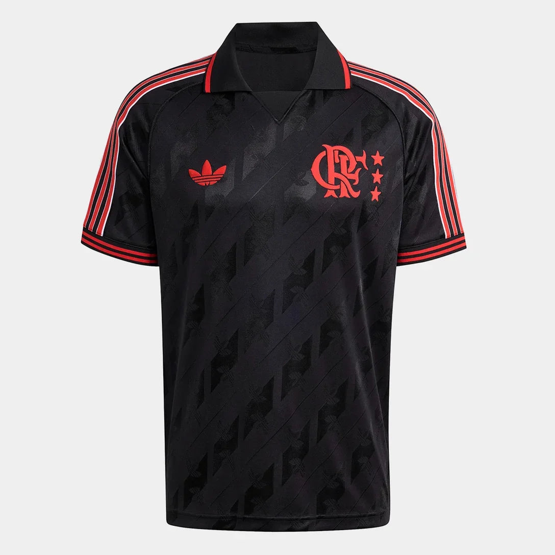 Camisa Flamengo Lifestyler 25/26 Adidas Masculina - Preto - imagem 4