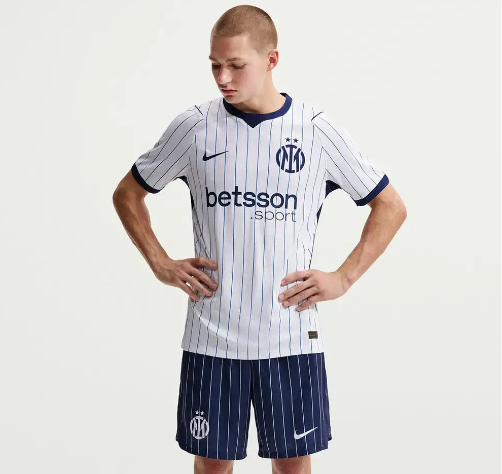 camisa 2 inter de milao 2026 branca torcedor de frente