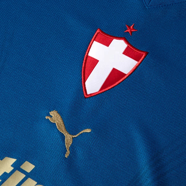 terceira camisa do palmeiras azul feminina escudo