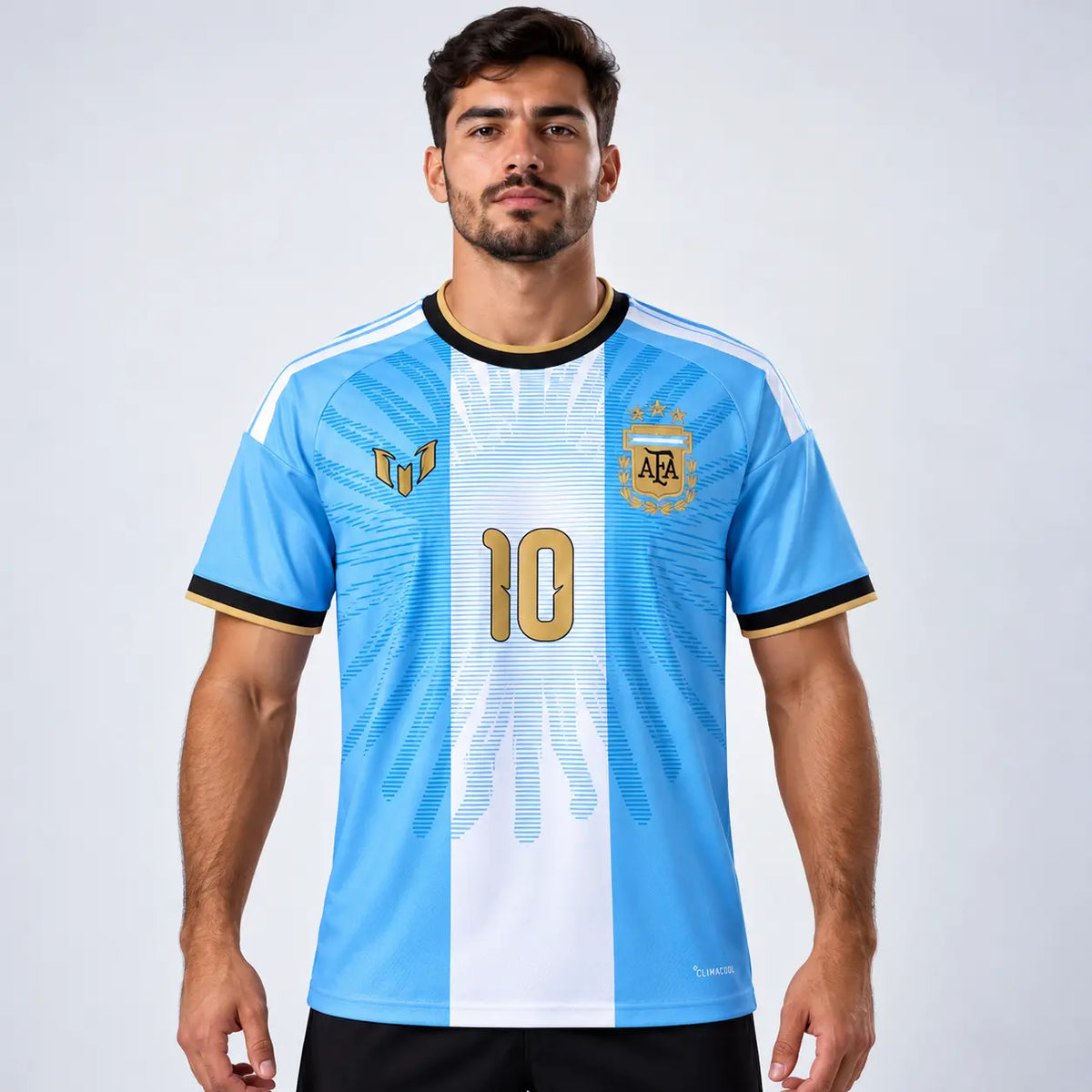 Camisa Argentina Especial Messi 2026 (MESSI 10)Torcedor Masculina - Azul e branca