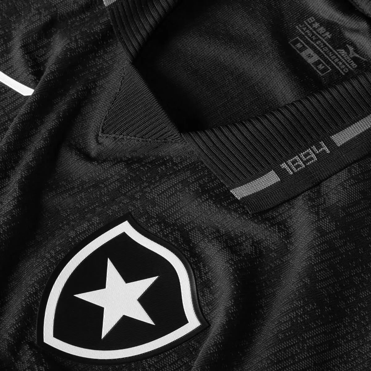 camisa 2 botafogo preta feminina 2026/27  escudo