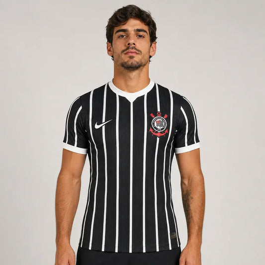 Camisa Corinthians Nike II 2026/27 Jogador frente preta