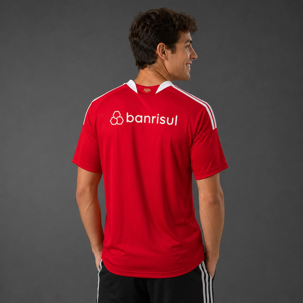 camisa internacional 26/27 vermelha titular de costas