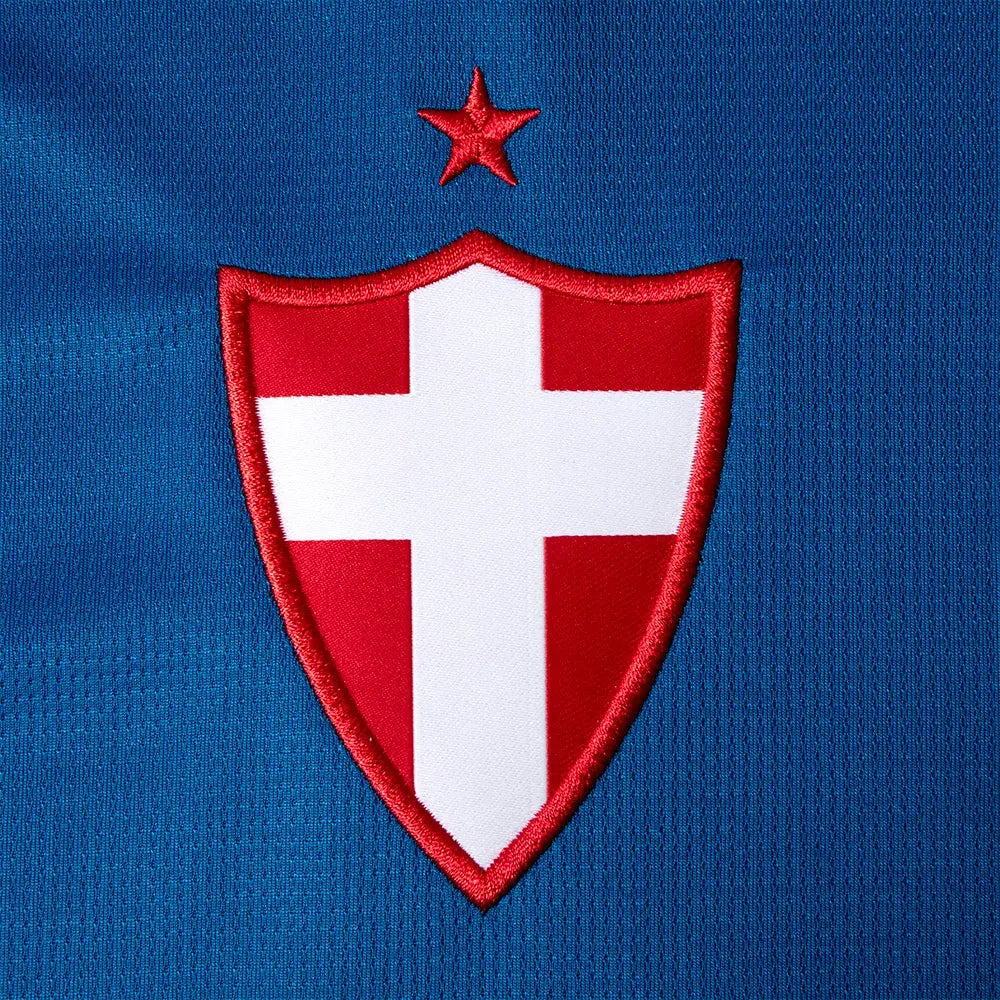 Camisa Palmeiras III 2026/27 Torcedor Puma masculina azul, terceiro uniforme com Cruz de Savoia inspirado nas raízes italianas do Palestra Italia. escudo palestra italia