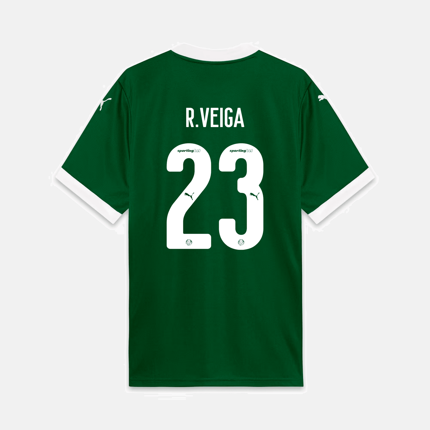 Camisa Puma Palmeiras 2025/26 I - R. Veiga N° 23