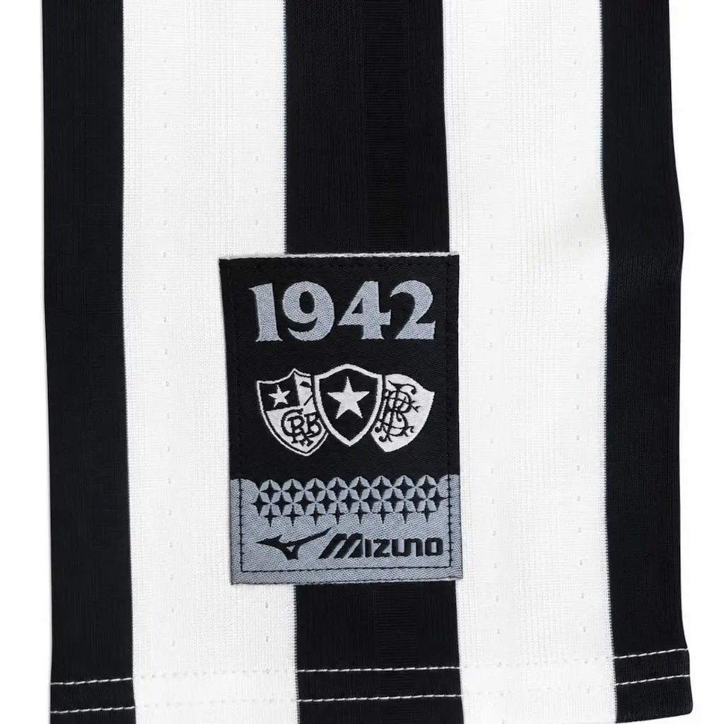 conjunto infantil 26/27 botafogo camisa listrada e calcao preto
