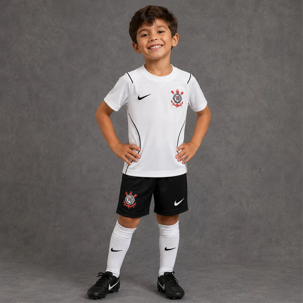 Camisa Corinthians Nike I 2026/27 Torcedor Infantil - kit infantil