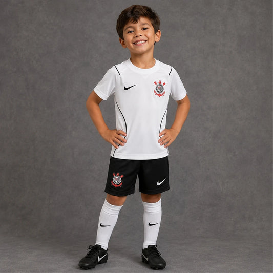 Camisa Corinthians Nike I 2026/27 Torcedor Infantil - kit infantil