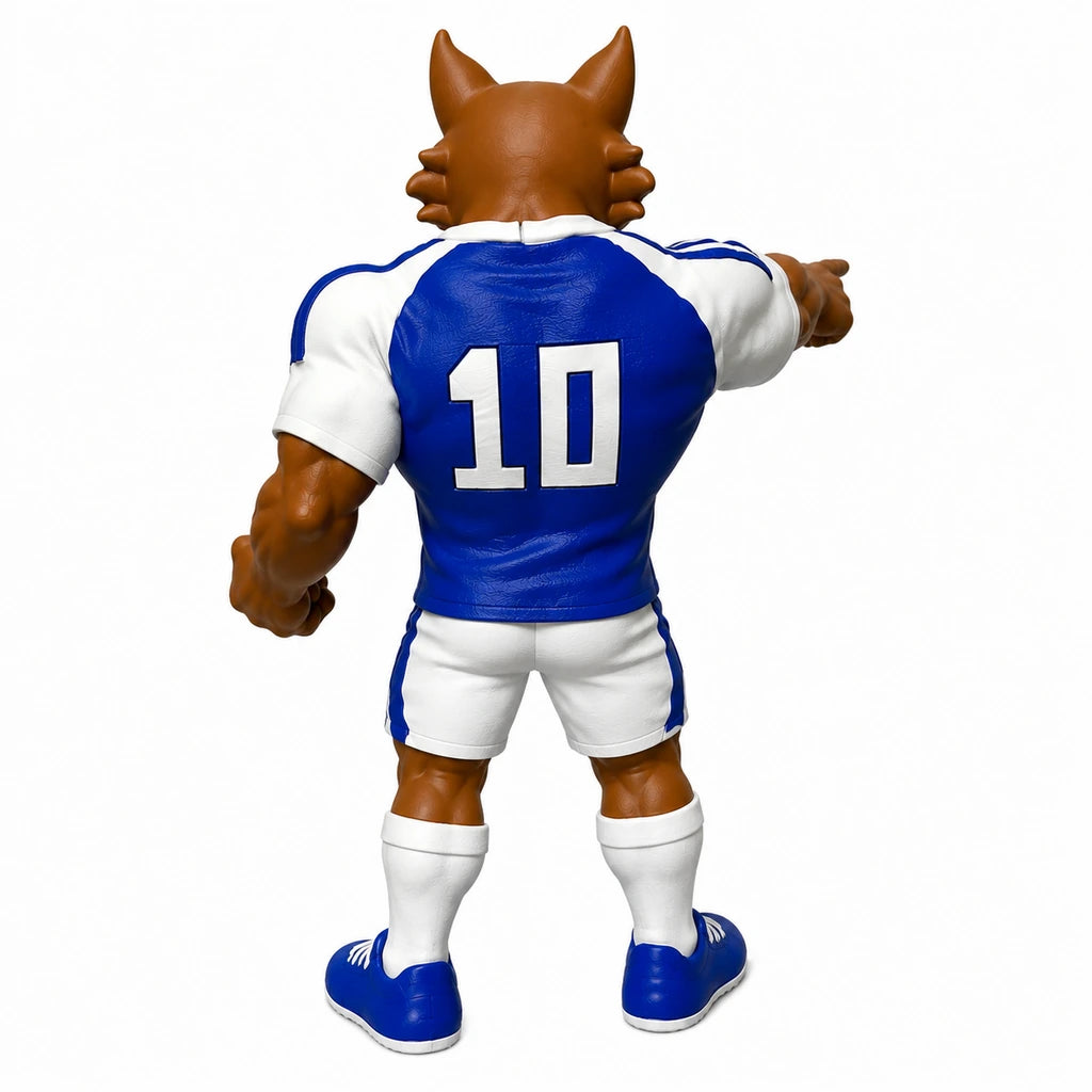 mascote cruzeiro raposa cabulosa apontando o dedo de costas numero 10