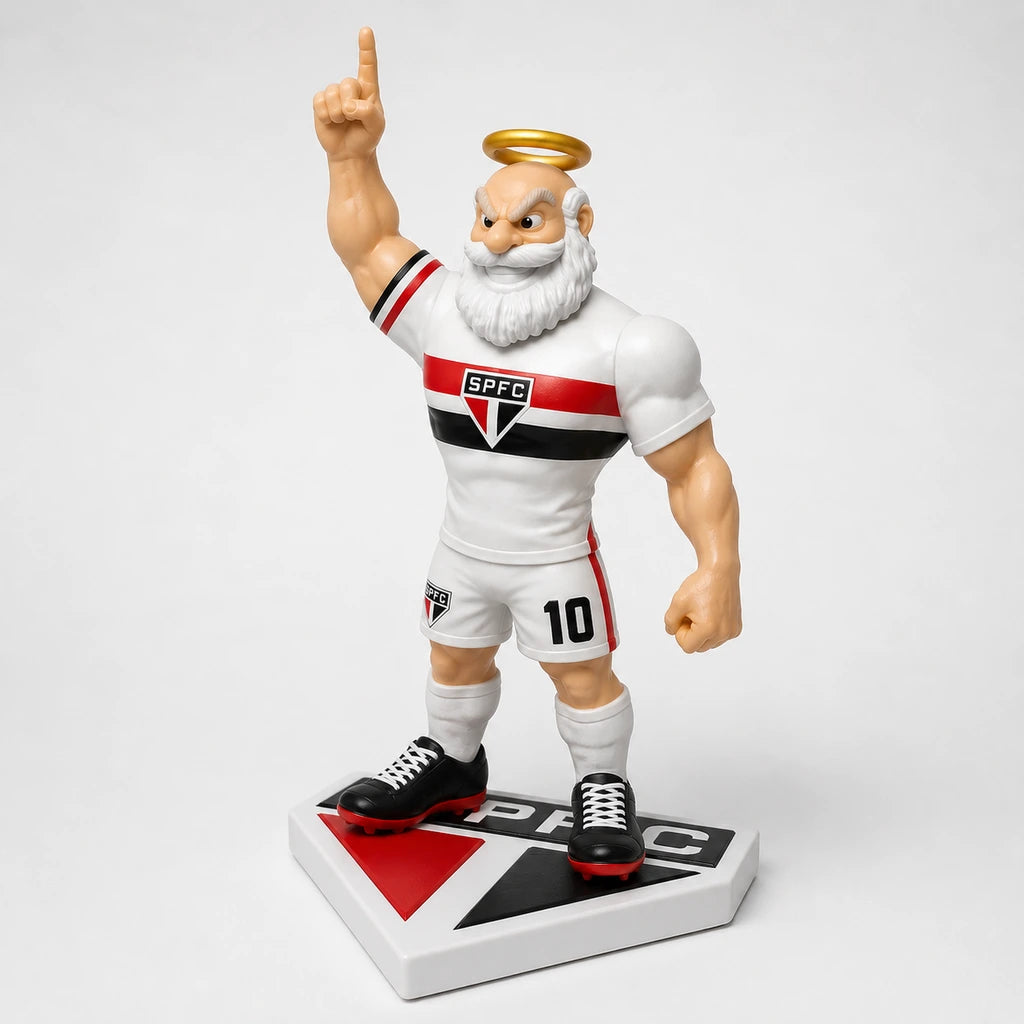 mascote santo paulo sao paulo em 3d de lado